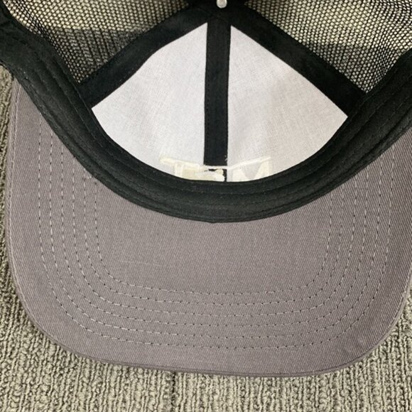 MSI Trucker Hat Adjustable Gray Black Mesh Back Snapback Baseball Cap Mens - Picture 11 of 13